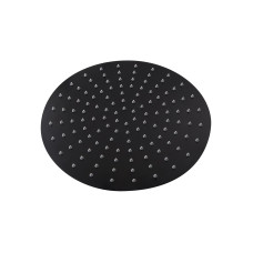 Лійка для верхнього душу Qtap Hlavova 300 мм округла QTHLS300O1ZBB Black Matt