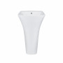 Раковина для підлоги моноблок Qtap Crow 450x435x835 White з донним клапаном QT0511G315W