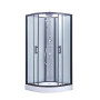 Lidz 5мм фіксоване прозоре скло MAJĄTEK SB90x90.LOW.TR