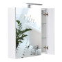Дзеркальна шафа підвісна Qtap Albatross 700х725х460 White з LED-підсвічуванням QT0177ZP700LW