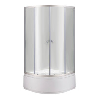 Lidz 4мм скляні двері прозорі ŁATWA SC90x90.HIGH.TR