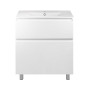 Комплект Qtap Albatross 810х825х460 White тумба підлогова + раковина урізна QT0171TN800D3080CW