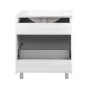Комплект Qtap Albatross 810х825х460 White тумба підлогова + раковина урізна QT0171TN800D3080CW