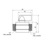 Кран кульовий Thermo Alliance Standart "Mini" 1/2" ЗР SD189W15