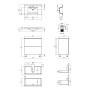 Комплект Qtap Tern 800х725х437 White тумба підлогова + раковина урізна QT1771TNL8013080CW