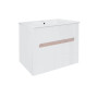 Комплект Qtap Virgo 700х580х437 White/Whitish oak тумба підвісна + раковина урізна QT1872TPА7013070CW