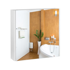 Дзеркальна шафа підвісна Qtap Scorpio 600х600х145 White QT1477ZP601W
