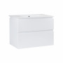 Комплект Qtap Albatross 810х725х460 White тумба підвісна + раковина урізна QT0172TP800D3080CW