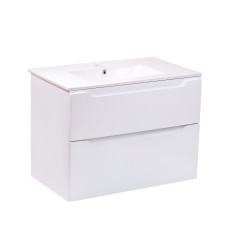 Комплект Qtap Scorpio 810х585х460 White тумба підвісна +  раковина урізна QT1472TPВ8013080CW