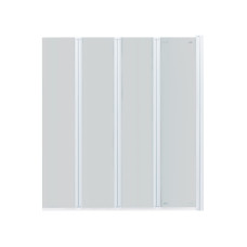 Штора на ванну Qtap Gemini WHI401214RP6 скло Pear 6 мм, 120x140 см