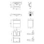 Комплект Qtap Tern 600х580х437 Matt black тумба підвісна + раковина урізна QT1772TPL6023060CMB