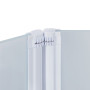 Штора на ванну Qtap Gemini WHI401214RP6 скло Pear 6 мм, 120x140 см