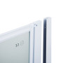Штора на ванну Qtap Gemini WHI401314RP4 скло Pear 6 мм, 130x140 см