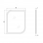 Дзеркало Qtap Scorpio 550х695 White QT147850701W