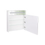 Дзеркальна шафа підвісна Qtap Robin 700х730х145 White з LED-підсвічуванням QT1377ZP7001W