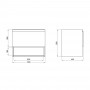 Тумба підвісна Qtap Robin 700х580х437 Graphite/Whitish oak QT1374TPВ7002GWO