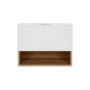 Тумба підвісна Qtap Robin 600х476х470 White/Whitish oak зі стільницею QT1379TPН6001WWO