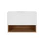 Тумба підвісна Qtap Robin 700х476х437 White/Whitish oak зі стільницею QT1379TPН7001WWO