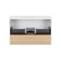 Тумба підвісна Qtap Robin 800х480х470 White/Whitish oak зі стільницею QT1379TPН8001WWO
