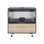 Тумба підлогова Qtap Robin 600х616х437 Graphite/Whitish oak зі стільницею QT1380TNН6002GWO