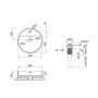 Раковина-чаша Qtap Swan 420х420х145 White з донним клапаном QT1611A051TW