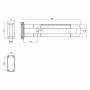Поручень універсальний Qtap Freedom 600х100 White QT2291CZ6001UW