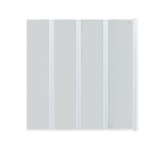 Штора на ванну Qtap Gemini WHI401314RP6 скло Pear 6 мм, 130x140 см