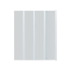 Штора на ванну Qtap Gemini WHI401114RP6 скло Pear 6 мм, 110x140 см