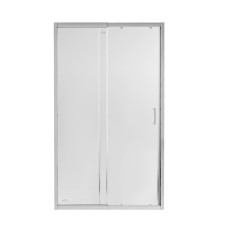 Душові двері в нішу Qtap Taurus CRM2012-13.C6 120-130x185 см, скло Clear 6 мм, покриття CalcLess