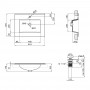 Раковина Qtap Albatross E 600х460х180 White з донним клапаном QT01119060EW