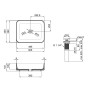 Раковина-чаша Qtap Tern 500x390x140 Matt black з донним клапаном QT172195MBMB