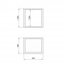 Полиця підвісна Qtap Taurus 300х300х250 Whitish oak QT24763PP300WO
