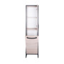 Пенал підлоговий Qtap Taurus 350х1750х300 Whitish oak з кошиком для білизни QT2475PN175KRWO
