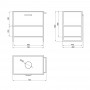 Тумба підлогова Qtap Taurus 700х616х469 Whitish oak зі стільницею QT2480TNT73WO