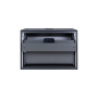 Тумба підвісна Qtap Virgo 700х476х469 Black/White зі стільницею QT1879TPА702BW