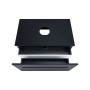 Тумба підвісна Qtap Virgo 800х476х469 Black/White зі стільницею QT1879TPА802BW