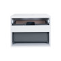 Тумба підвісна Qtap Virgo 600х476х469 White/Whitish oak зі стільницею QT1879TPА601WWO
