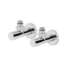 Комплект кранів SD Forte 1/2" НР для рушникосушарки кутовий SF395W15