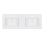 Раковина подвійна Qtap Albatross ED 1200х460х180 White з донним клапаном QT01119120EDW