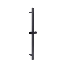 Душова стійка з тримачем універсальна Qtap Lepit 705 мм прямокутна QTLEP82103NB Black Matt