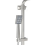 Душова система для кабіни Qtap Capricorn на три споживача (з виливом) 53103KNN Brushed Nickel PVD