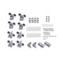 Душова кабіна Lidz Latwa SC80x80.SAT.MID.FR, скло Frost 4 мм без піддона