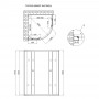 Душова кабіна Lidz Latwa SC90x90.SAT.HIGH.FR, скло Frost 4 мм без піддона