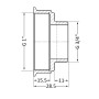 Перехід SD Plus 1"х3/4" ВЗ SD4092520