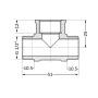 Трійник SD Plus 1/2" ЗВЗ SD41615