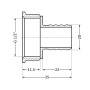 Штуцер SD Plus 20х1/2" ВР SD4261520