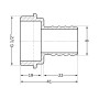 Штуцер SD Plus 8х1/2" ЗР SD427158