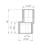 Ексцентрик SD Plus 1/2"х3/4" SD4301520