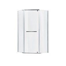 Душова кабіна Lidz Dozorca SC90x90.CRM.LOW.TR, скло прозоре 6 мм без піддона