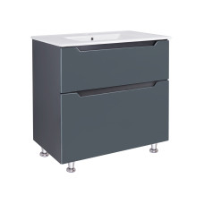 Комплект Qtap Scorpio 810х825х460 Graphite тумба підлогова + раковина урізна QT1471TNВ8023080CG